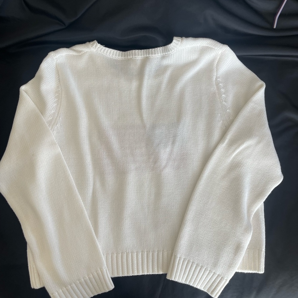 Ellesworth +Ivey Allways USA Flag Crew Neck Sweater - White - Picture 5 of 8